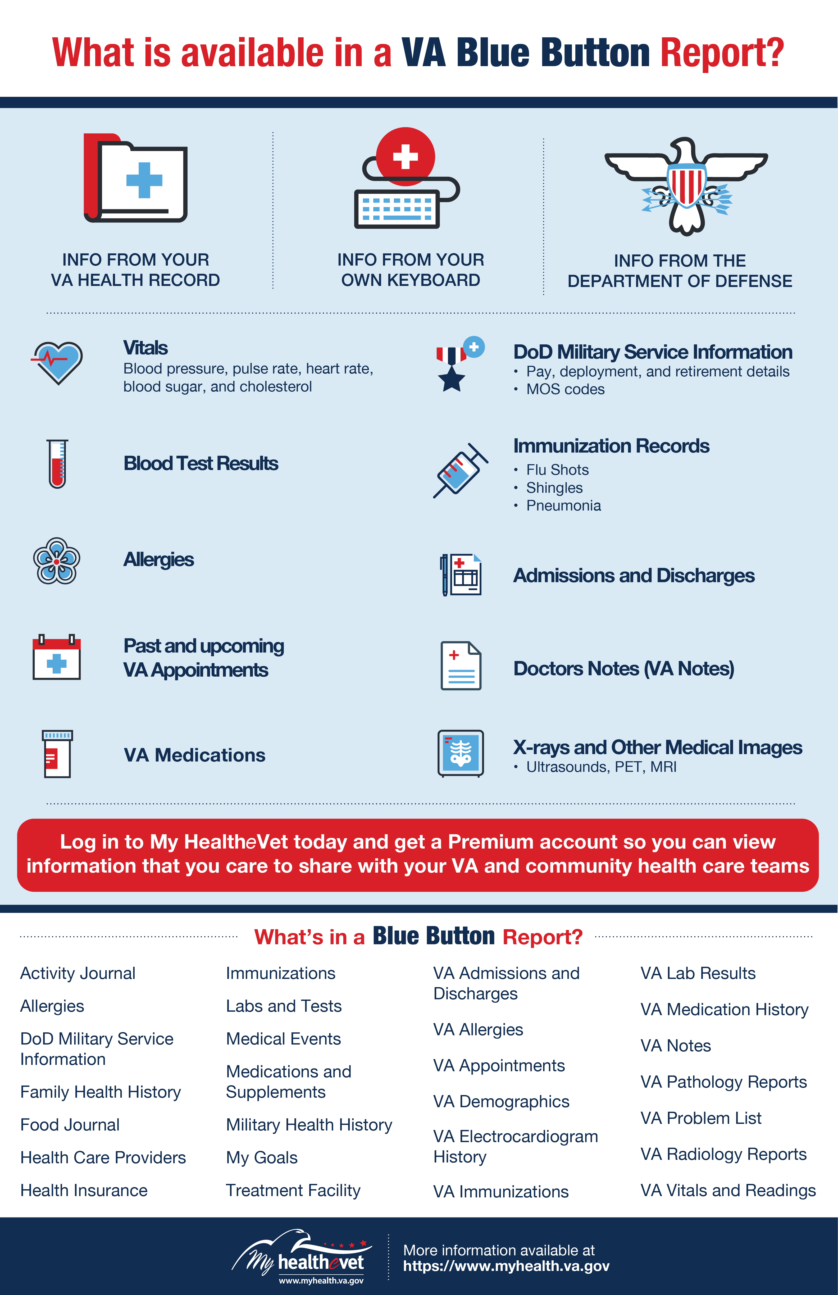 VA Blue Button Infographic