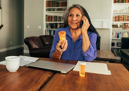 A Veteran calling her doctor about her VA prescriptions 